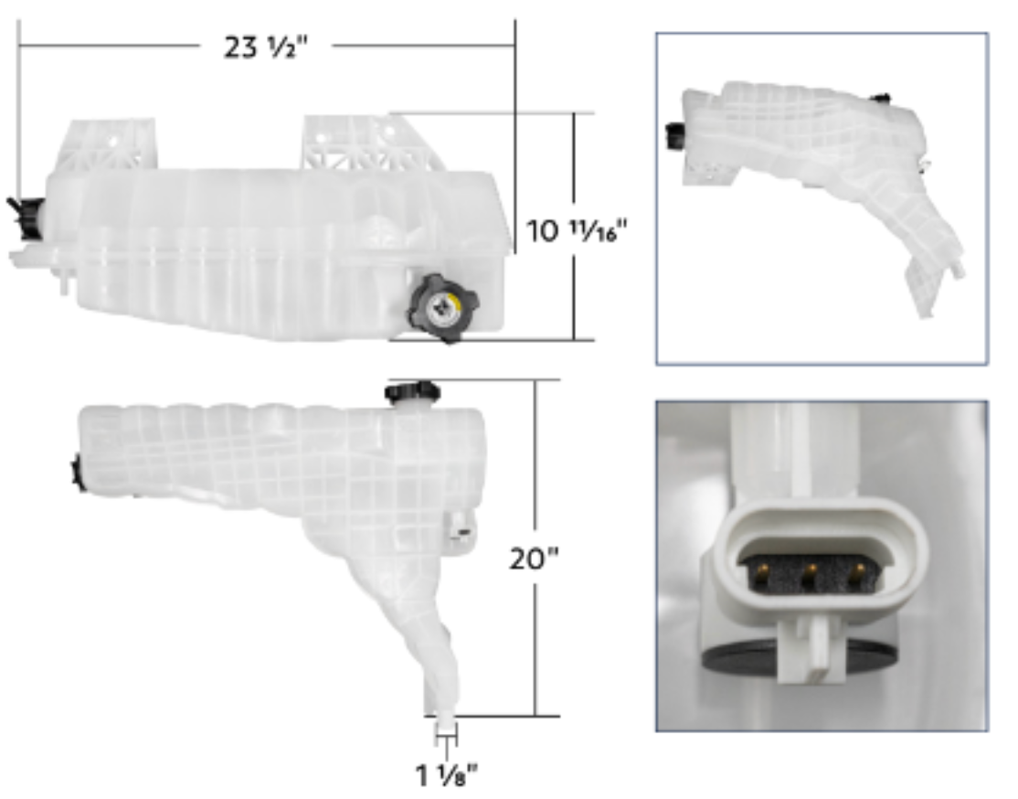 Coolant Reservoir for Kenworth T680 & Peterbilt 579 – MVP Truck Parts